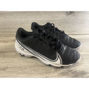 Nike Boys Vapor Edge Shark 4 CD0077-001 Black Football‎ Cleats Shoes 3.5Y